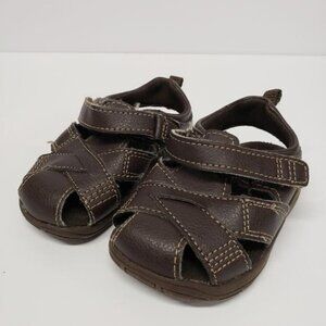 Healthtex Toddler Boy Brown Sandals Size 4